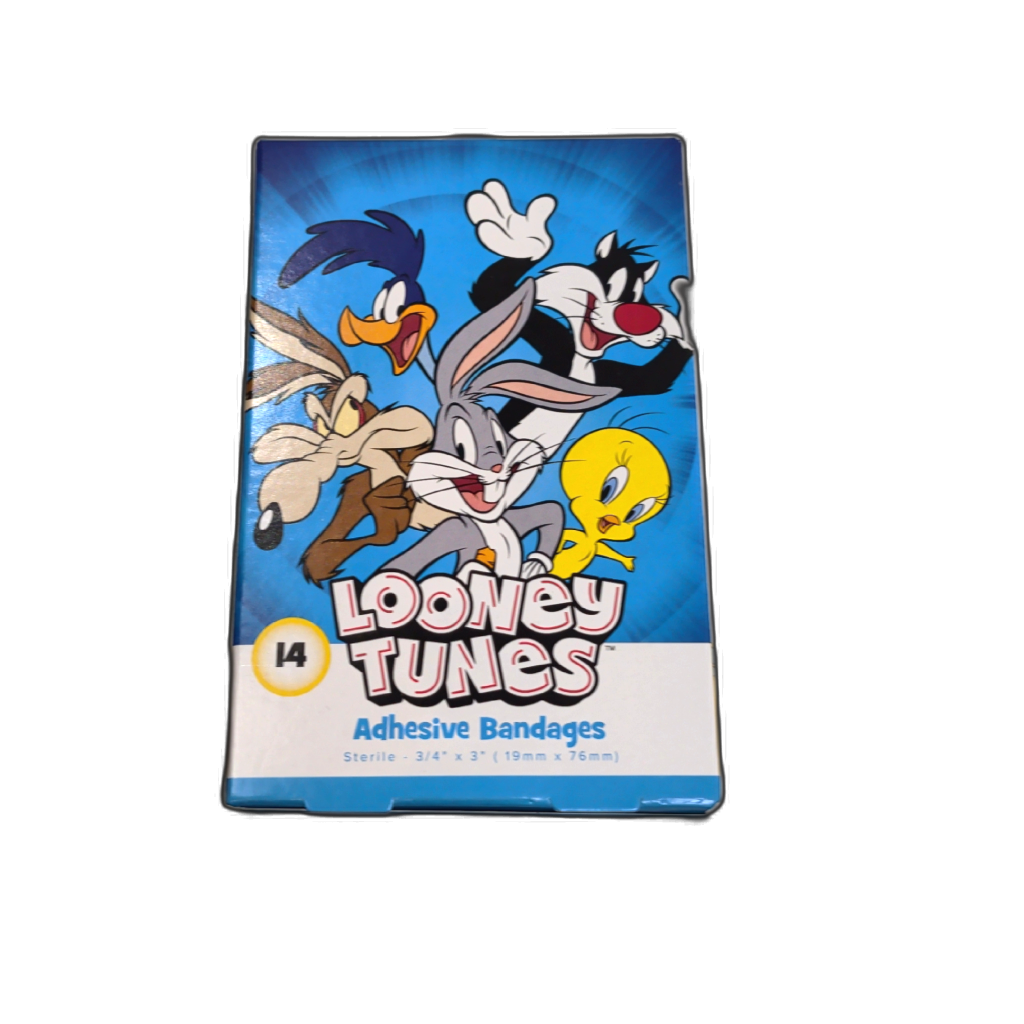 Looney Tunes Adhesive Bandages 14pk. Sterile 3/4" X 3"