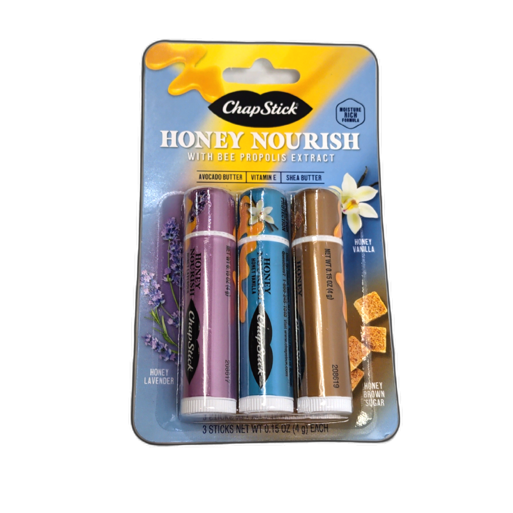 Chapstick Honey Nourish Veriety 3pk. 4g.