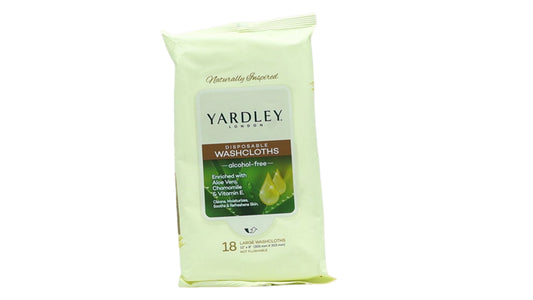 Disposable Wash Cloths 18pc. 12" x 8" Yardley London