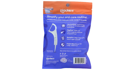 Floss Picks 75pk. Gentle Line Fresh Mint Plackers