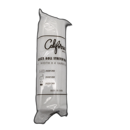 Gauze Roll Stretch Bandage 4" Width 4yd. Length California Basics