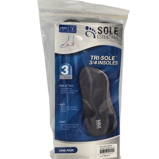 Tri Sole 3/4 Insoles One Pair Sole Essentials