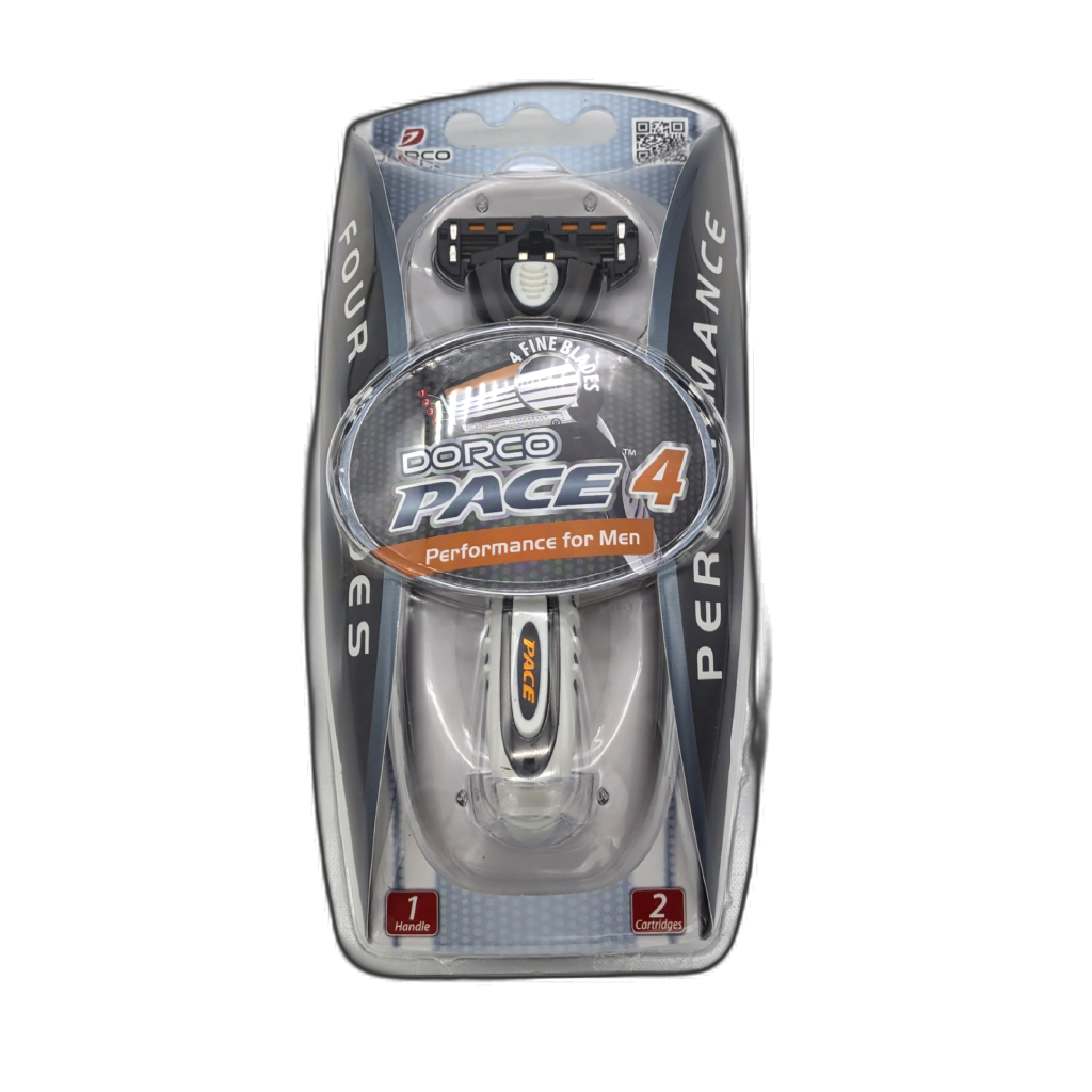Rasoir 4 lames pour hommes Dorco Pace 4 avec 2 cartouches