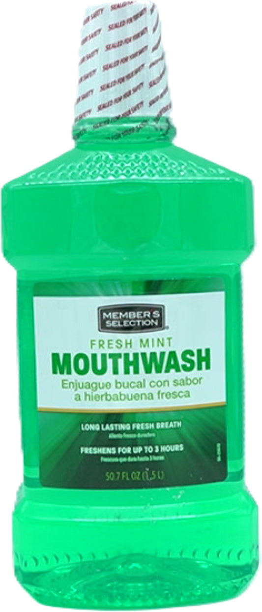 Mouthwash Fresh Mint 1.5L Member's Selection (ENDCAP)