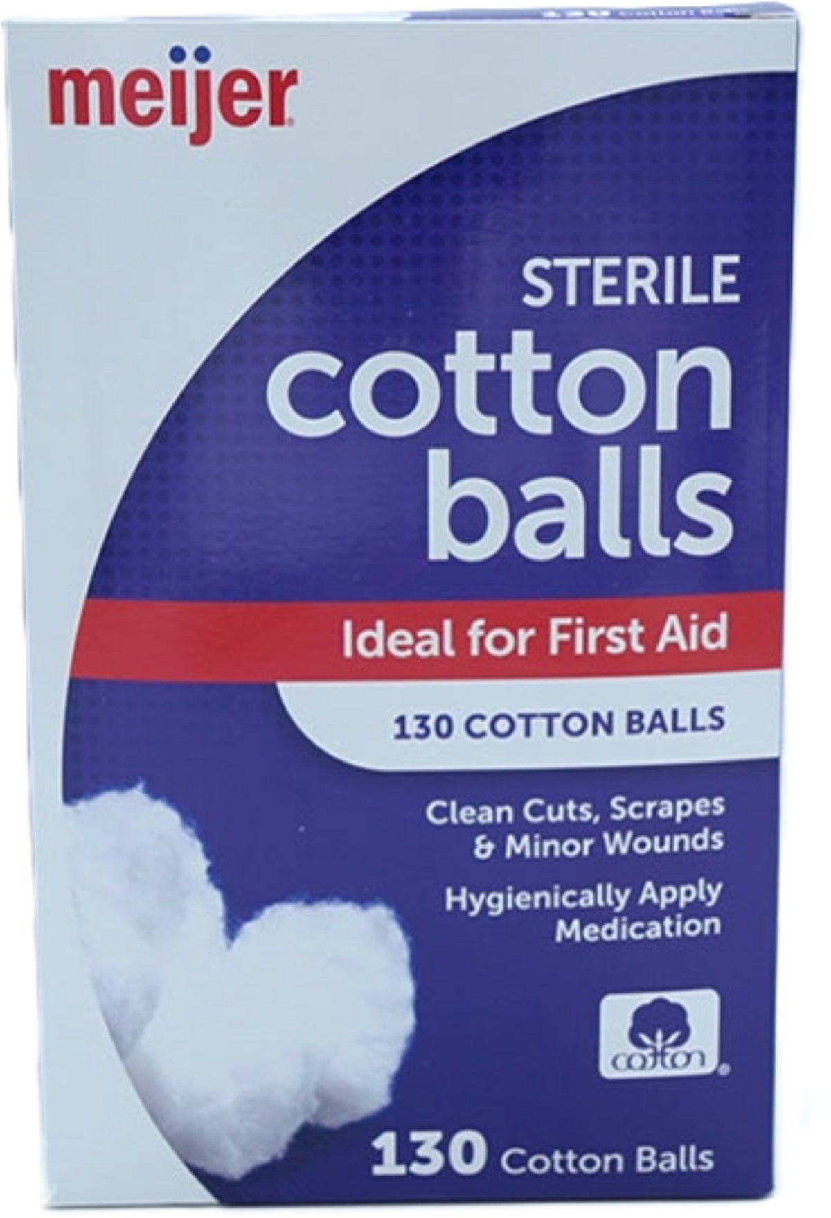 Sterile Cotton Balls 130pk. Meijer