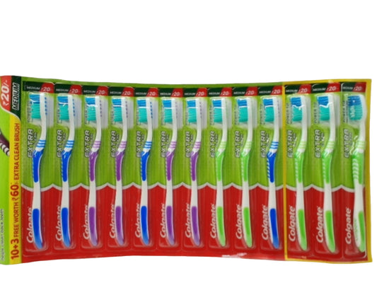 Brosse à dents médium avec tête Power Tip Extra Clean Colgate - Chaque brosse est vendue individuellement