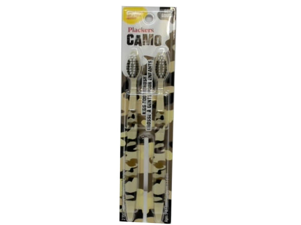 Toothbrush Kids 2pk. Soft Camo Plackers