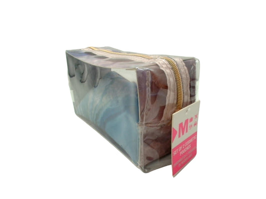 Cosmetic Pouches Set Of 2 Pink/Blue