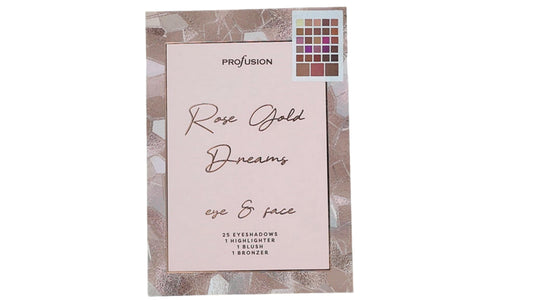 Eyeshadow Kit w/Highlighter, Blush & Bronzer Rose Gold Dreams Profusion
