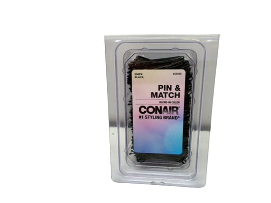 Bobby Pins 500pk. Black Pin & Match Conair