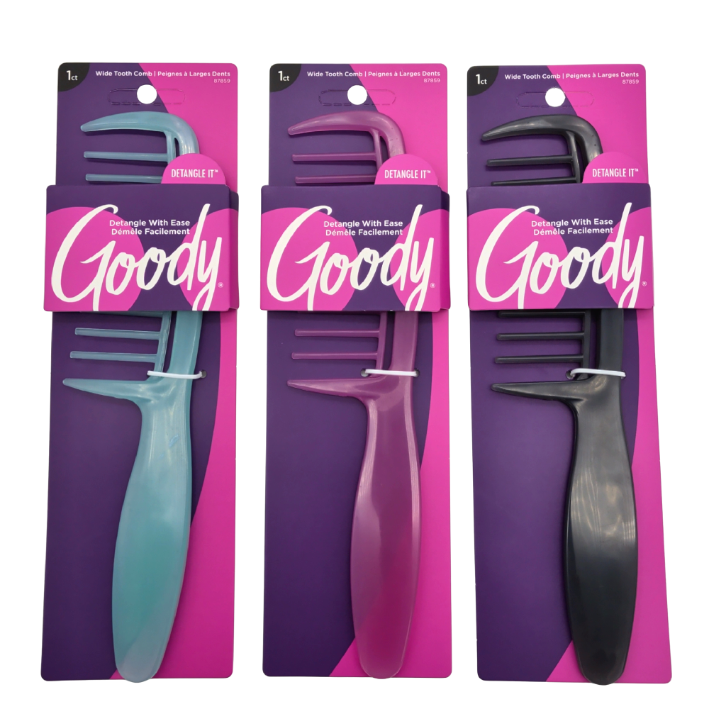 Wide Tooth Detangler Comb Goody Assorted Colours