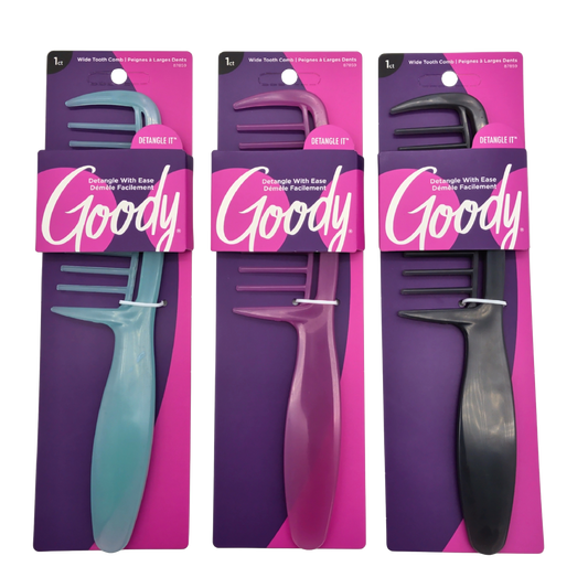 Wide Tooth Detangler Comb Goody Assorted Colours