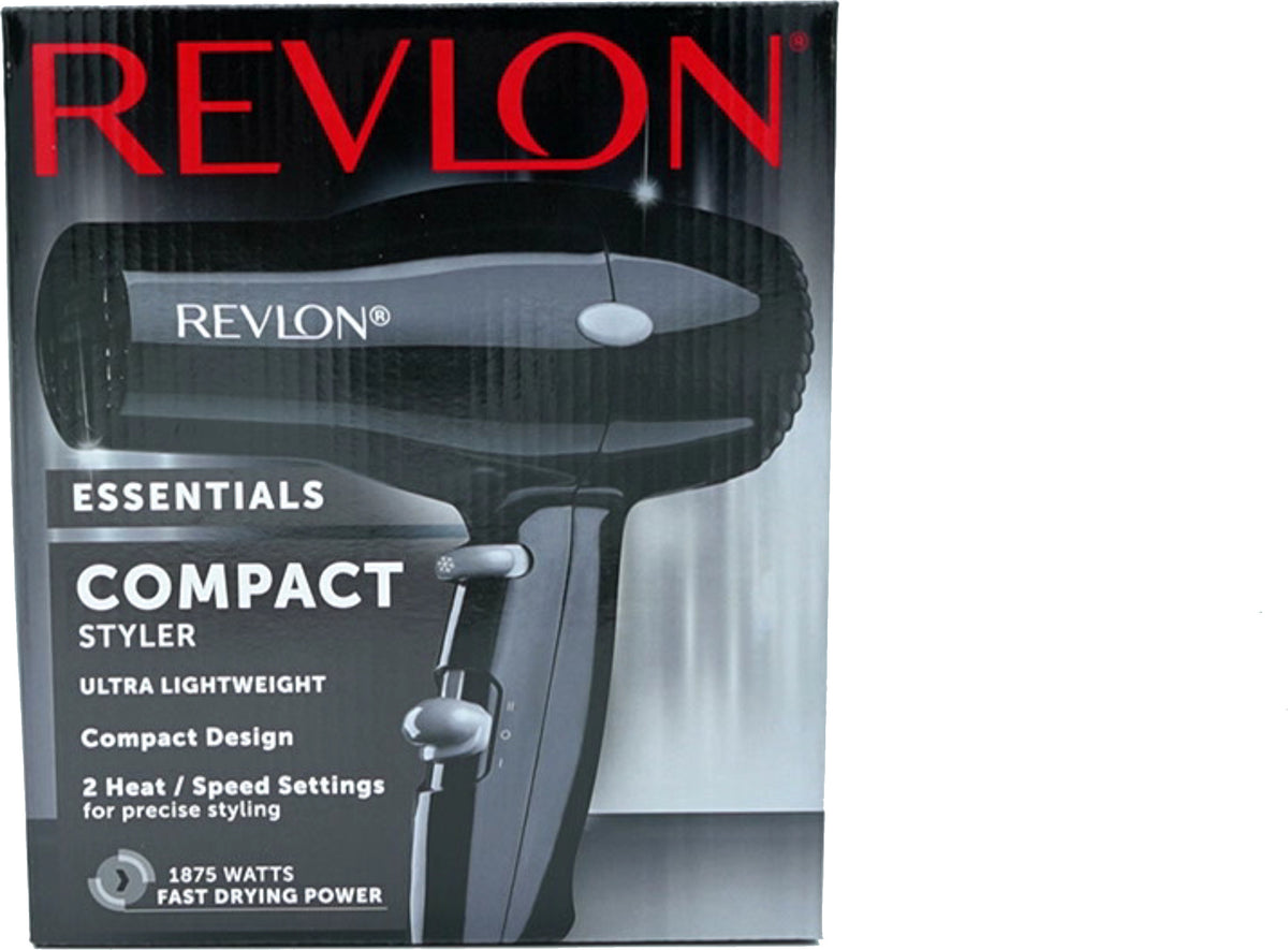 Sèche-cheveux compact Essentials 2 réglages de chaleur/vitesse 1875W Revlon