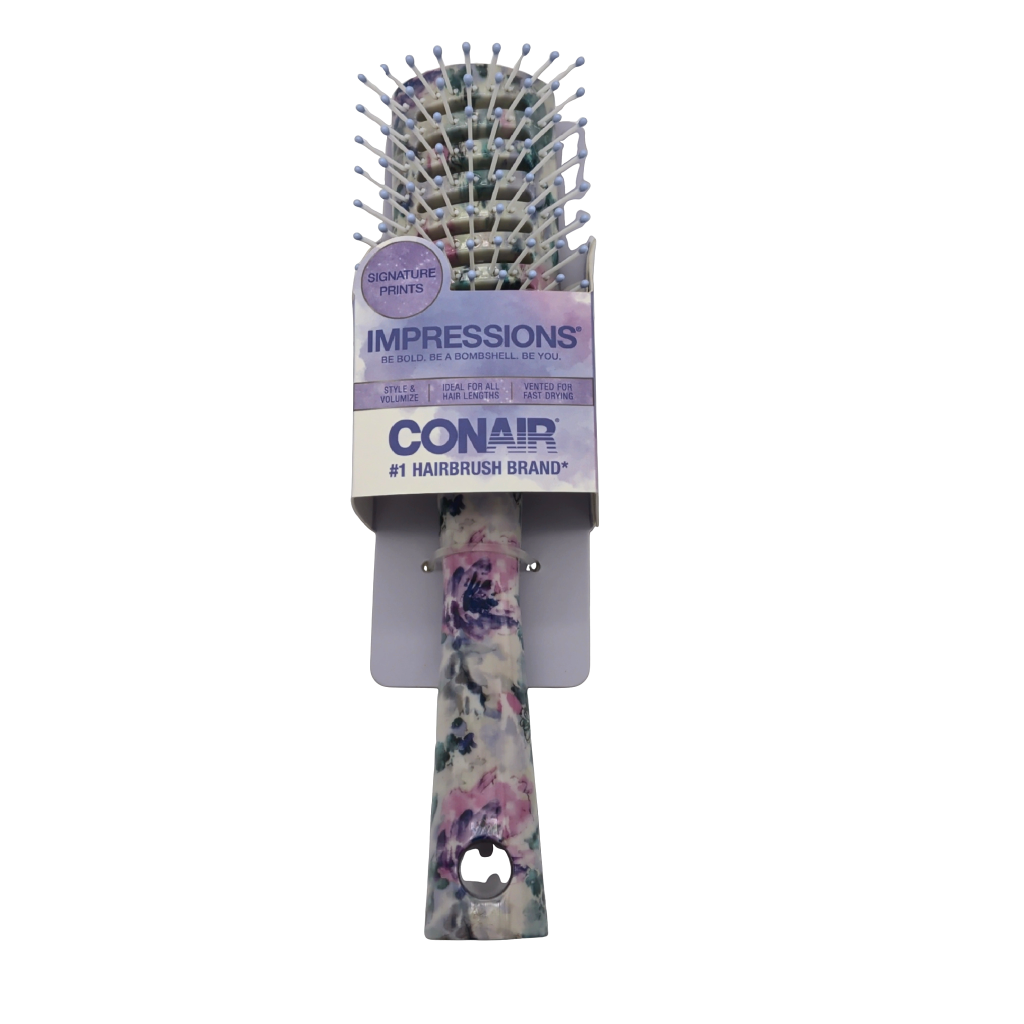 Vented Hairbrush Impressions Signature Prints Conair