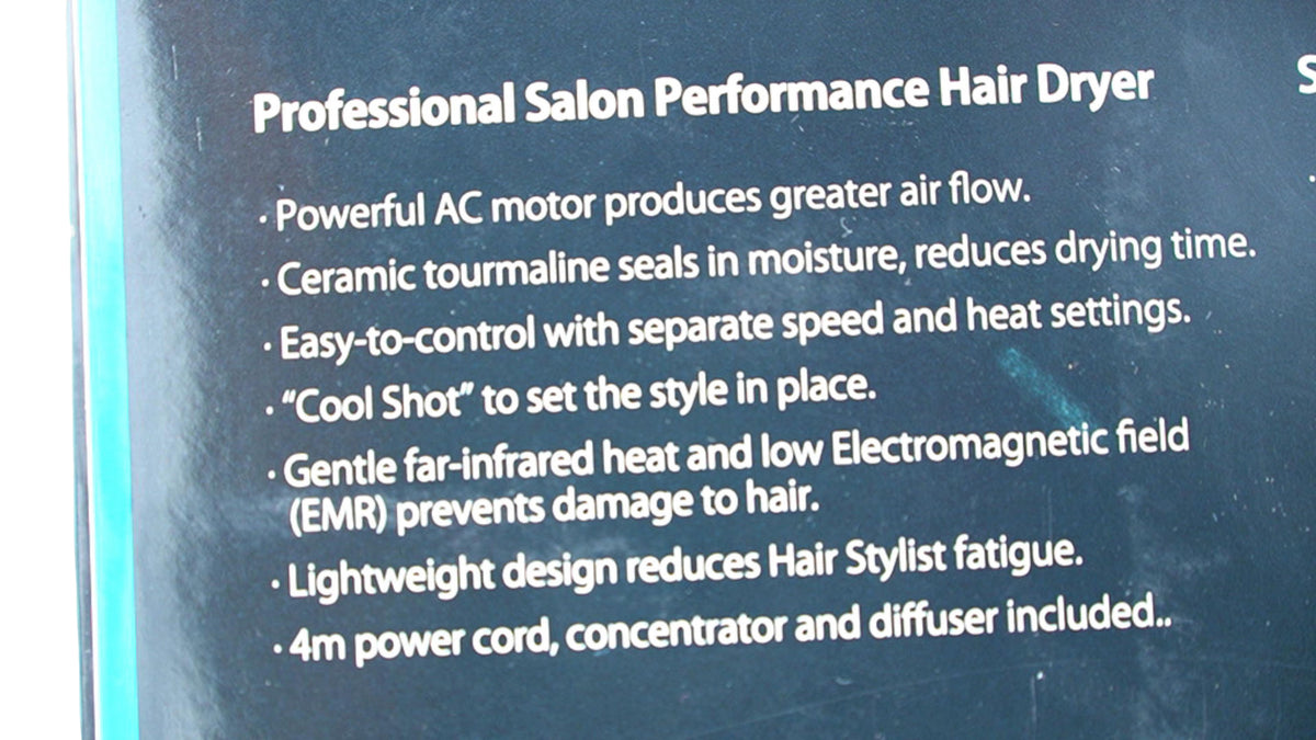 Hair Dryer High Performance Pro White Pro Sessions Fixx - Additional View