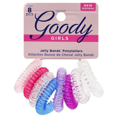 Jelly Bands Ponytailers 8pk. Assorted Colours Goody Kids
