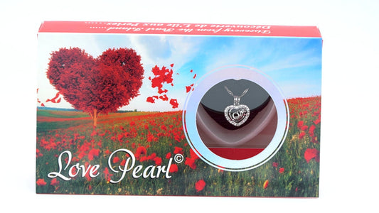 Necklace Love Pearl "LOVE" Heart