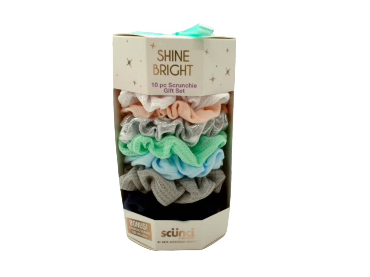 10pc. Scrunchie Gift Set Merry Holiday Gift Box