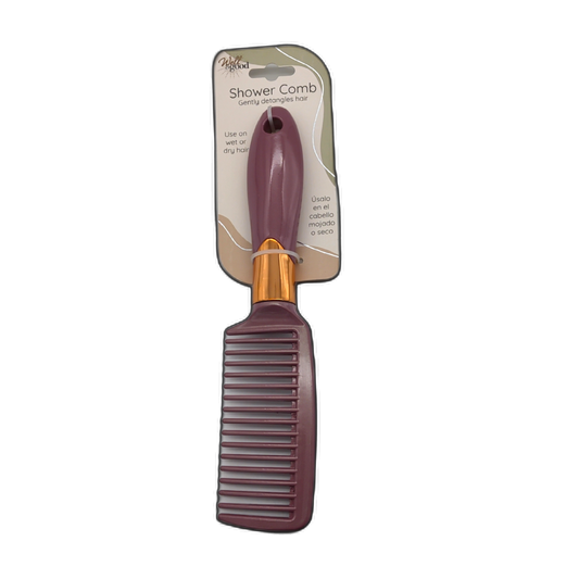 Shower Comb Pink Gently Detangles Hair Well & Good