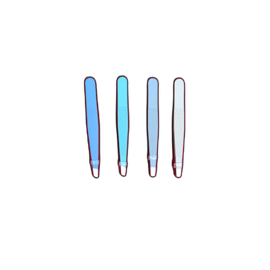 Tweezers 3-1/4" Slanted Or Straight Tip Assorted Matte Colours