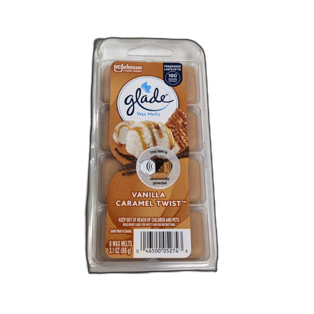 Glade Wax Melts 3.1oz. Vanilla Caramel Twist