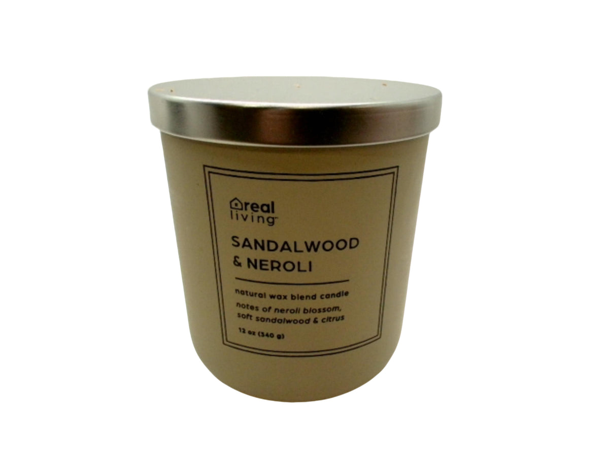 Bougie en pot 340g. Santal & Néroli Real Living