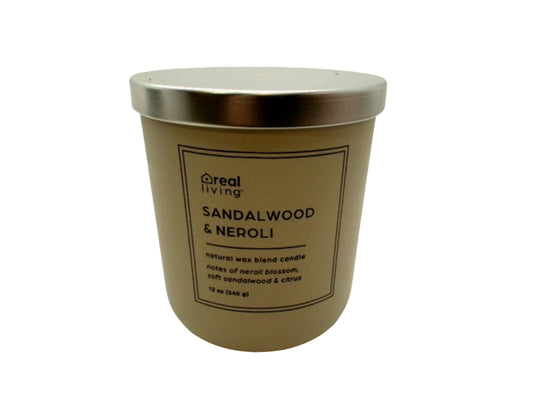 Jar Candle 12oz. Sandalwood & Neroli Real Living