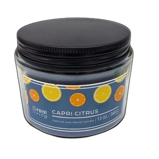 Jar Candle 13oz. Capri Citrus Natural Wax Blend Real Living