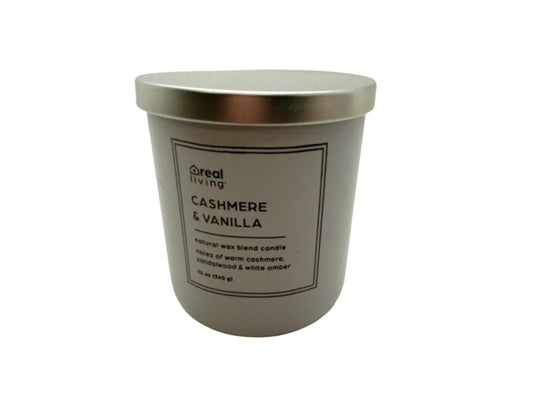Jar Candle 12oz. Cashmere & Vanilla Real Living