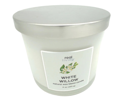 Jar Candle 9oz. White Willow Real Living
