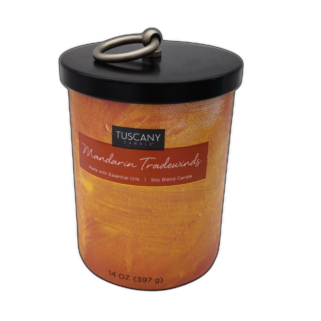 Jar Candle 14oz. Mandarin Tradewinds Tuscany Candle