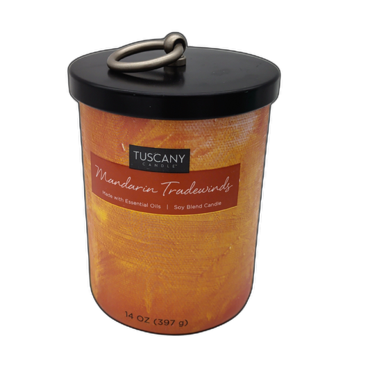Jar Candle 14oz. Mandarin Tradewinds Tuscany Candle