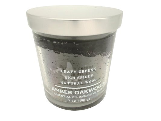 Jar Candle 7oz. Amber Oakwood