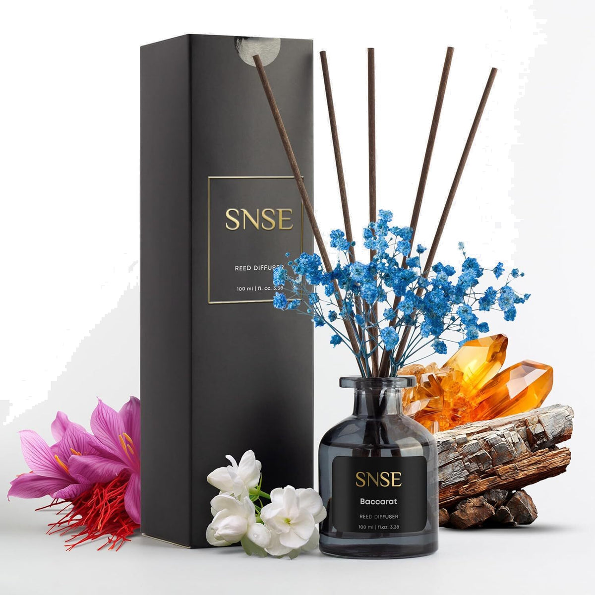 Reed Diffuser SNSE Baccarat w/Flowers 100mL Oil w/8 Reeds - Additional View
