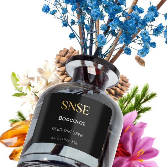 Reed Diffuser SNSE Baccarat w/Flowers 100mL Oil w/8 Reeds