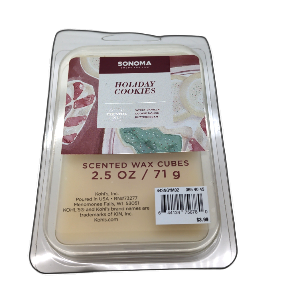 Galets de cire fondante 2,5oz. Biscuits de Noël Sonoma