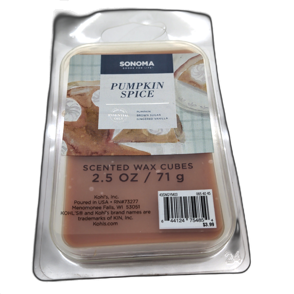 Cubes de cire parfumée 70g. Citrouille Épicée Sonoma