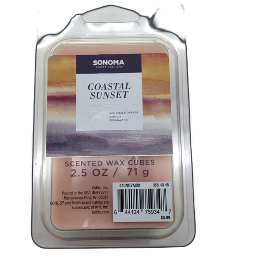 Wax Melts 2.5oz. Coastal Sunset Sonoma