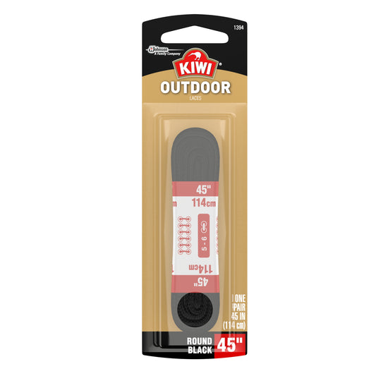 Shoe Lace Outdoor Round Black 45" Kiwi Outdoor - Additional View