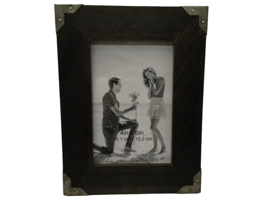 Picture Frame 4" x 6" Dark Wood Better Homes & Gardens (display)