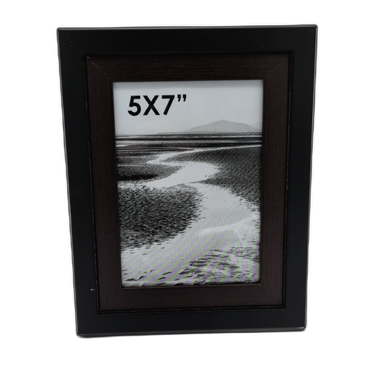 Picture Frame 5" X 7" Two Tone Black/brown