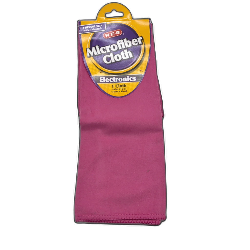 Electronics Microfiber Cloth 14" X 16" Pink Heb