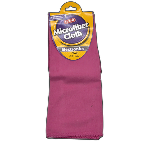 Electronics Microfiber Cloth 14" X 16" Pink Heb