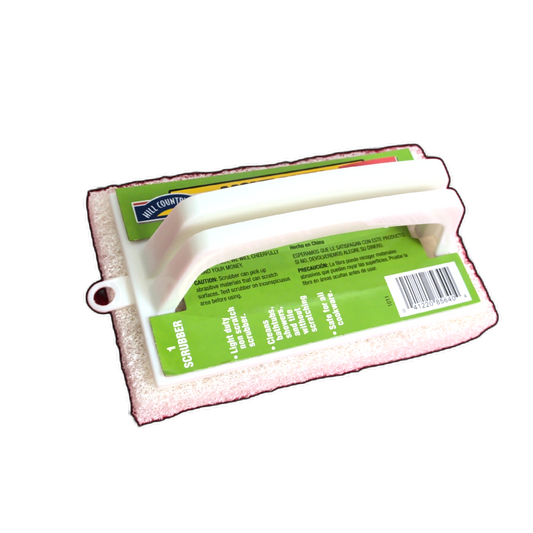 Light Duty Scrubber w/Handle No Scratch White Hill Country Fare