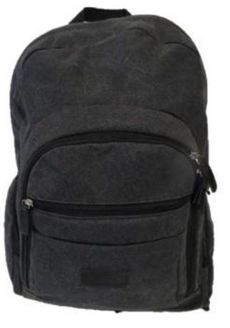 Backpack 16" Tundra Dark Grey Canvas w/Multiple Pockets Gino Ferarri - Additional View