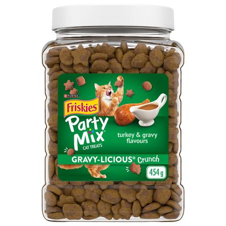 Friskies Party Mix Turkey & Gravy Flavours 454g.