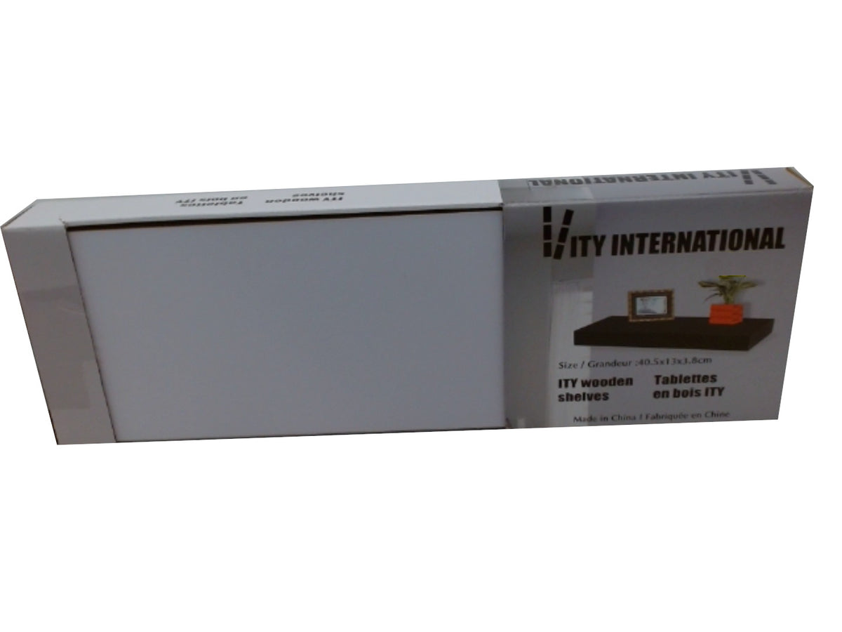 Floating shelf white 40.5x13x3.8cm