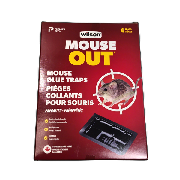 Mouse Out Mouse Glue Traps 4pk. Wilson