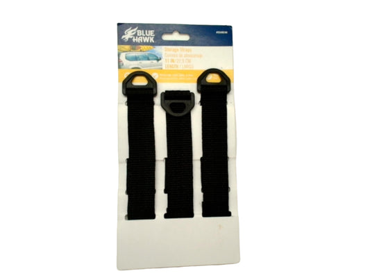 Storage Straps 11" 3pk. Blue Hawk