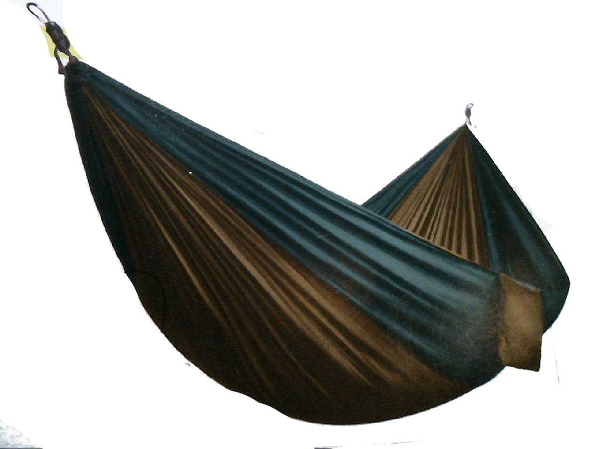 Hammock jumbo parachute khaki-emerald max  180 kg